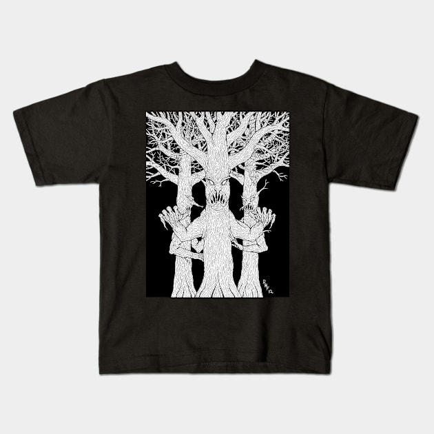 Denizens of the Diabolic Wood Kids T-Shirt by AzureLionProductions